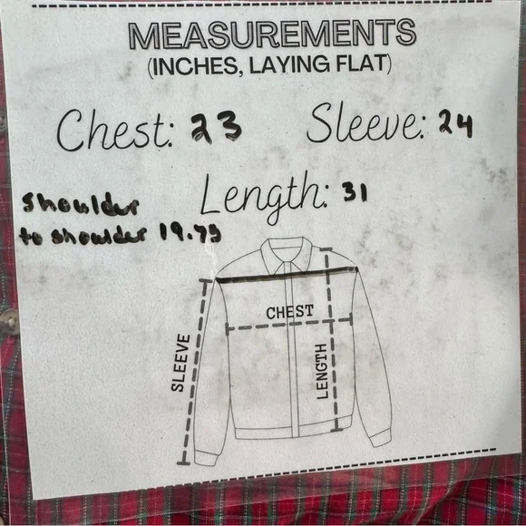 Men’s Long Sleeve Button Down Shirt  Size 15.5  34/35 Red Green Small Plaid - Picture 8 of 8